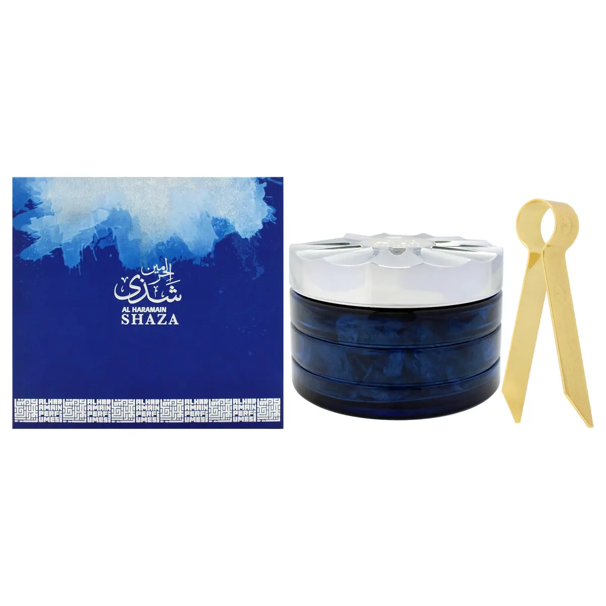 Al Haramain Shaza Silver Oud Maal Attar 2.5 oz | Traditional Incense for Home & Events - main product image