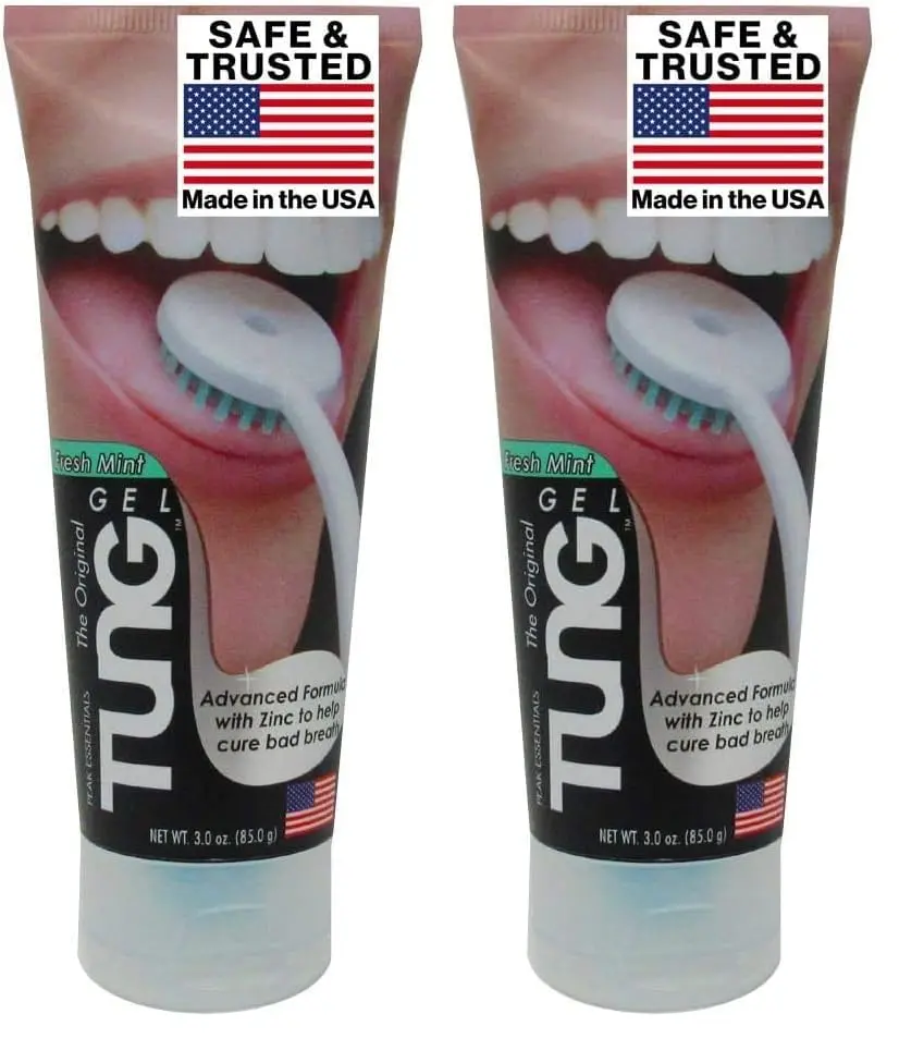 Peak Essentials The Original Tung Gel Fresh Mint Tongue Cleaner 2 x 3oz (85g) | Fights Bad Breath - main product image