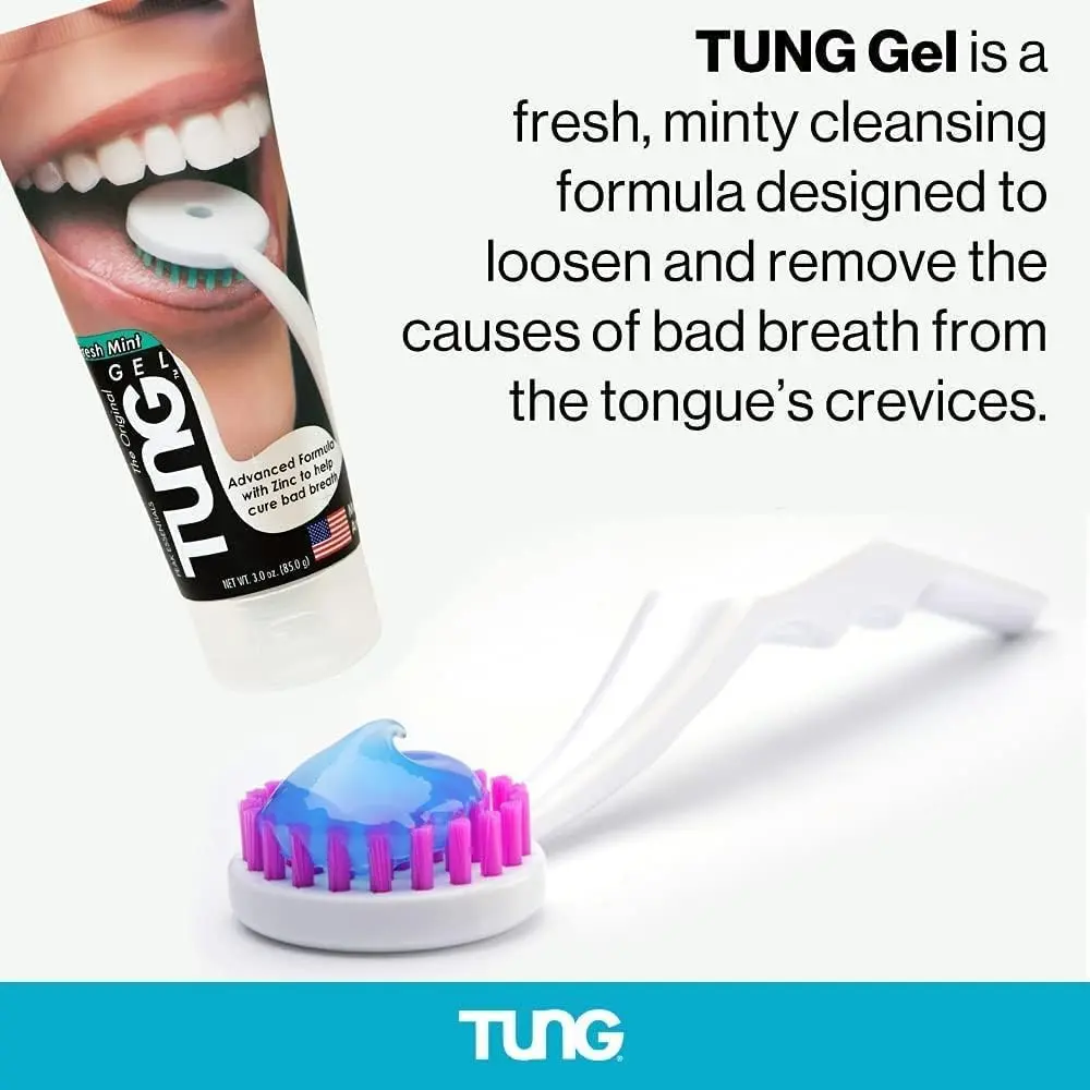 Peak Essentials The Original Tung Gel Fresh Mint Tongue Cleaner 2 x 3oz (85g) | Fights Bad Breath - view 4
