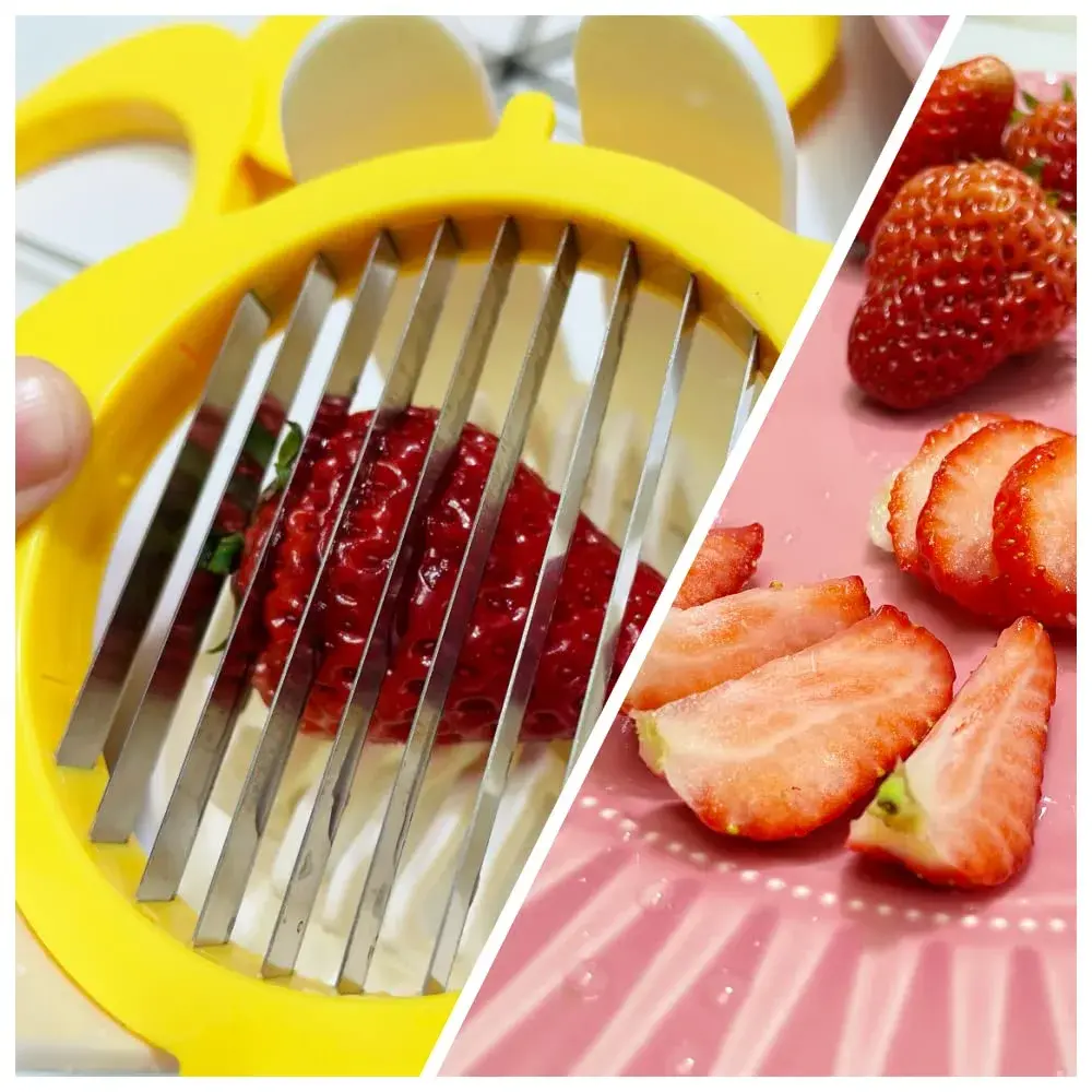 Jawbush 3-in-1 Egg Slicer with Egg Piercer Set | Stainless Steel Blades & 9-Slice Disc - view 3