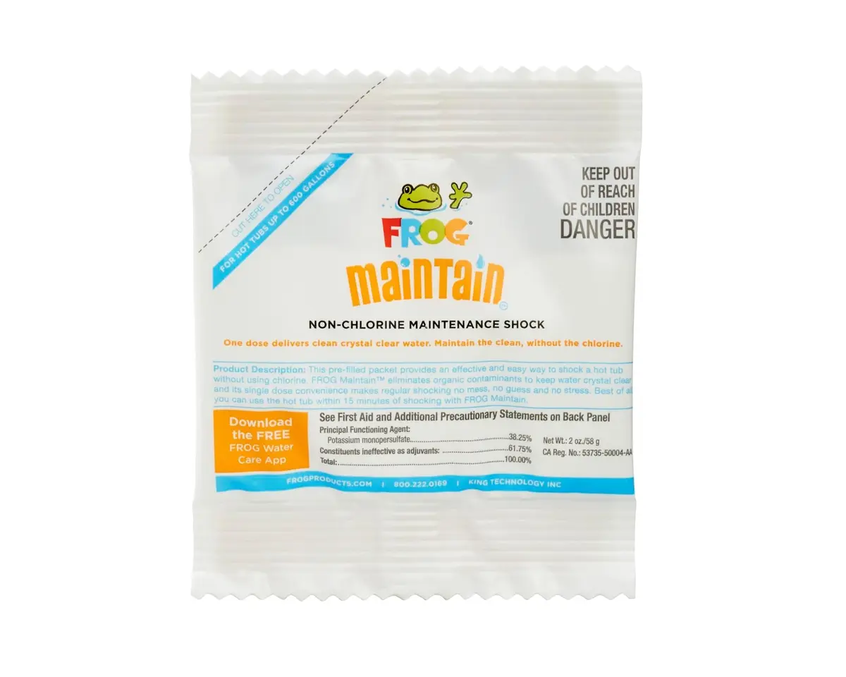 FROG Maintain Non-Chlorine Hot Tub Shock 1 Pack | Crystal Clear Water, Hassle-Free (70-120 chars) - main product image