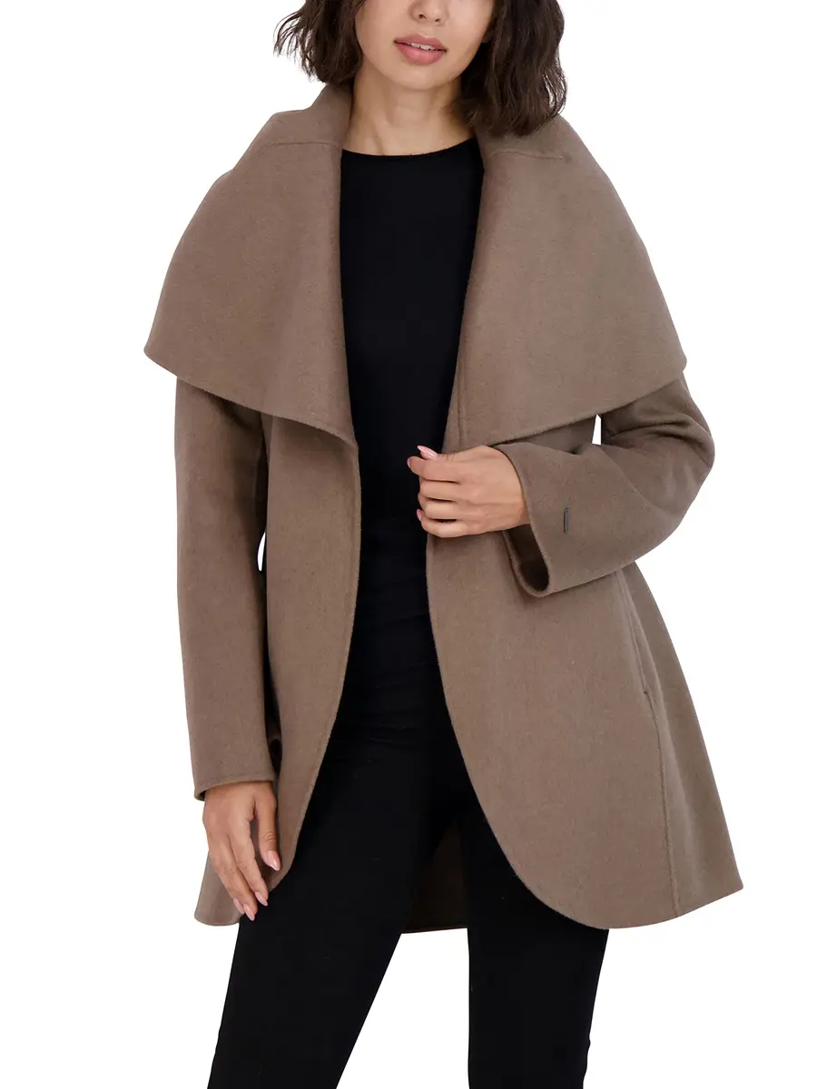 TAHARI Women's Marilyn Wool Blend Peacoat Medium | Feminine, Lightweight & Versatile - view 4