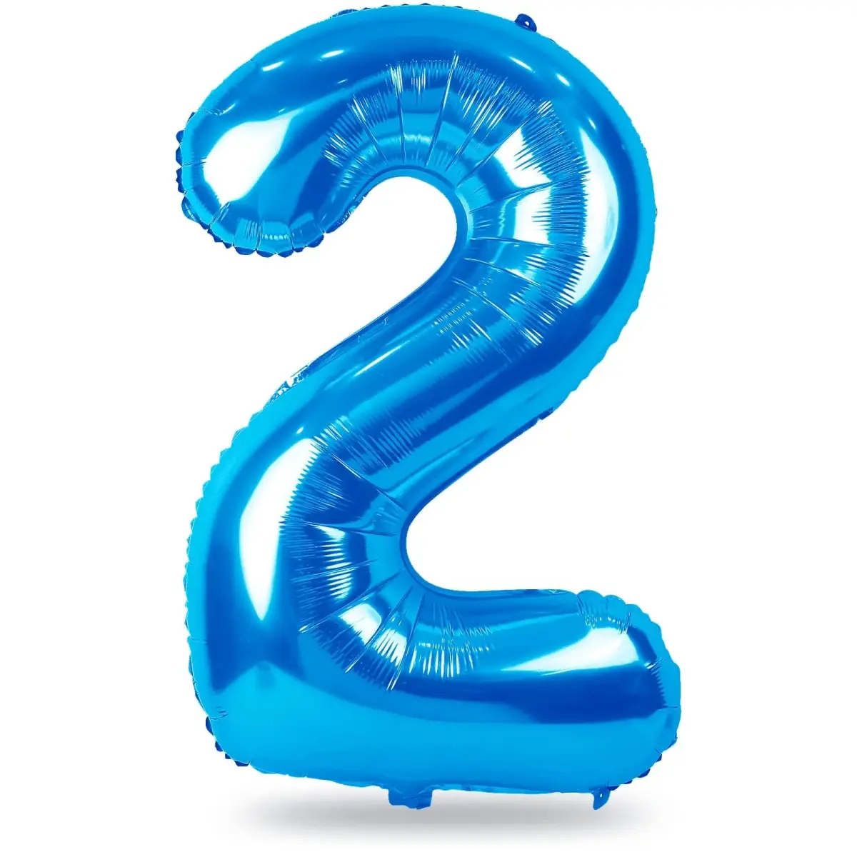 Lingqiang Blue Number 2 Foil Balloon 40 Inch | Reusable Mylar Party Decoration - main product image