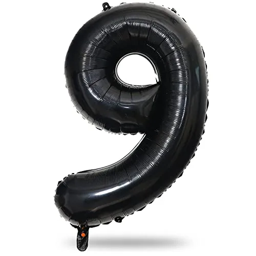 Lingqiang Black Number 3 Balloon 40 Inch | Reusable Foil Party Decoration - main product image