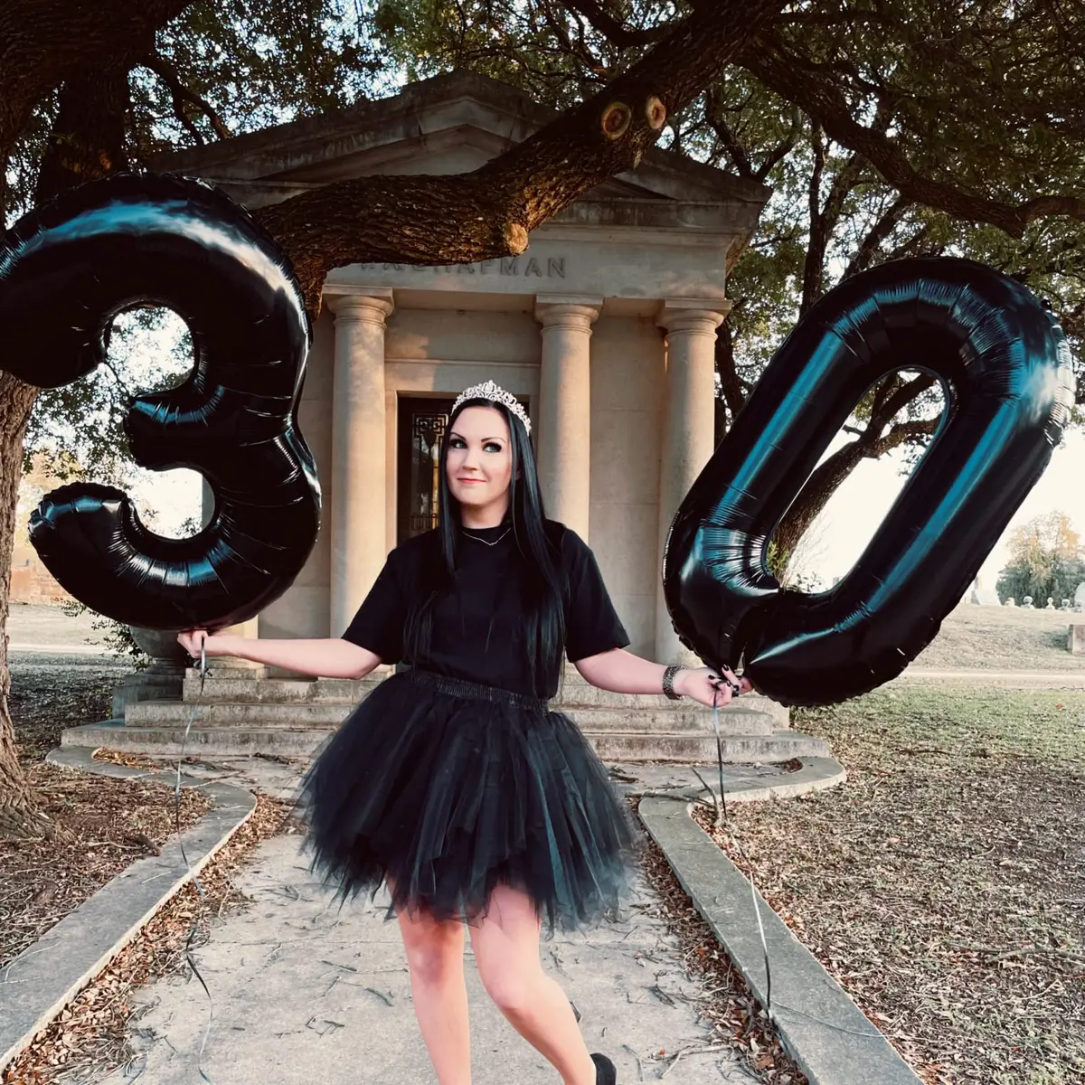 Lingqiang Black Number 3 Balloon 40 inch | Reusable Foil Party Decoration - view 8