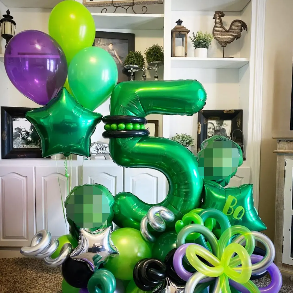 Lingqiang Green Number 3 Balloon 40 Inch | Reusable Foil Mylar Party Decoration - view 4