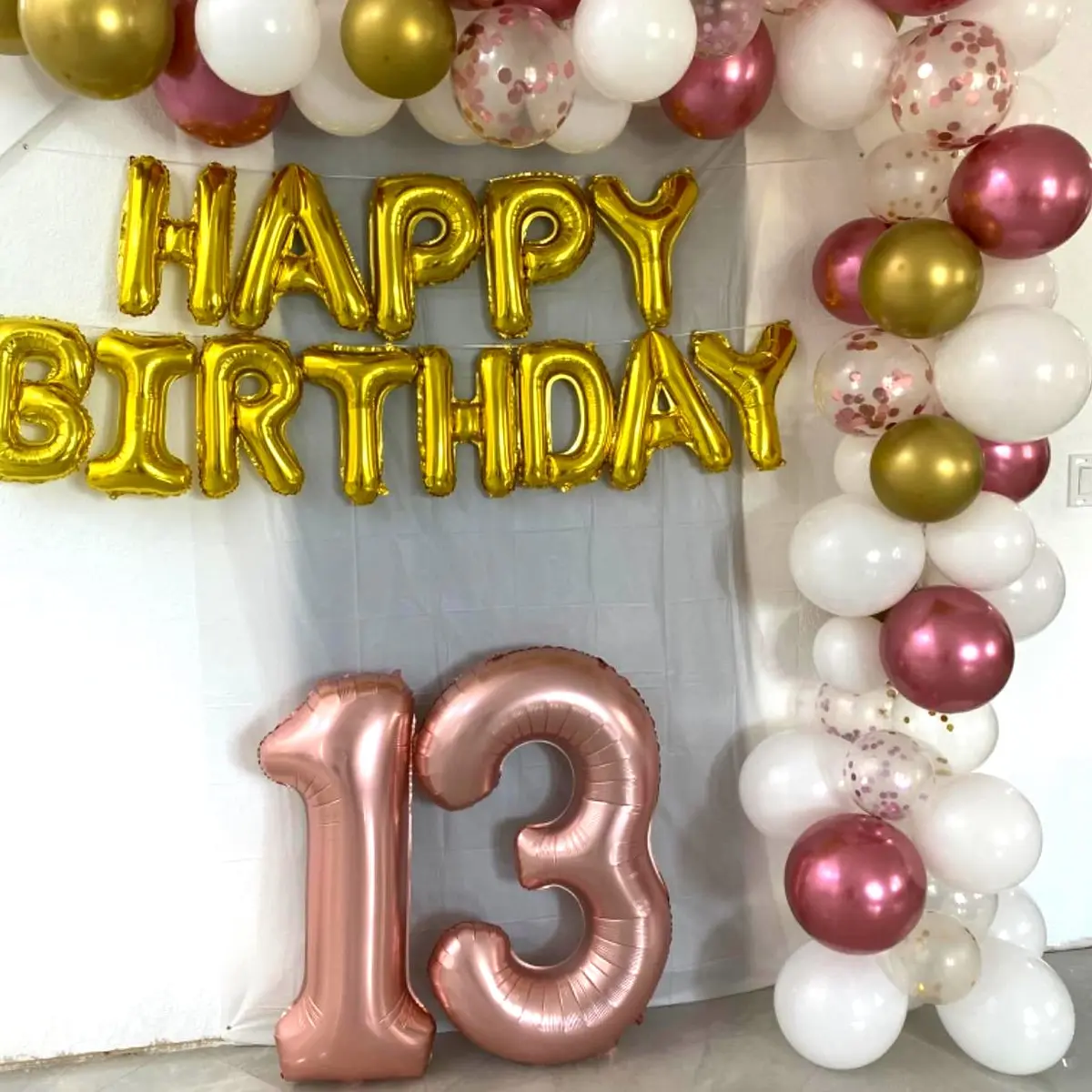 Lingqiang Rose Gold Number 3 Balloon | 40 Inch Large Foil Helium Balloon for Girls & Women Birthday Party Decorations - view 5