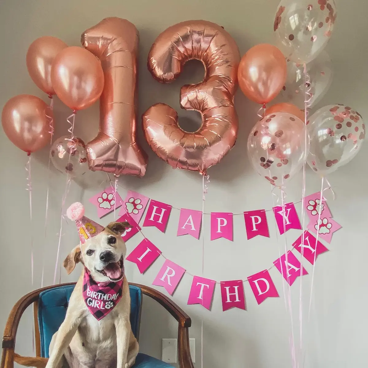 Lingqiang Rose Gold Number 3 Balloon | 40 Inch Large Foil Helium Balloon for Girls & Women Birthday Party Decorations - view 3