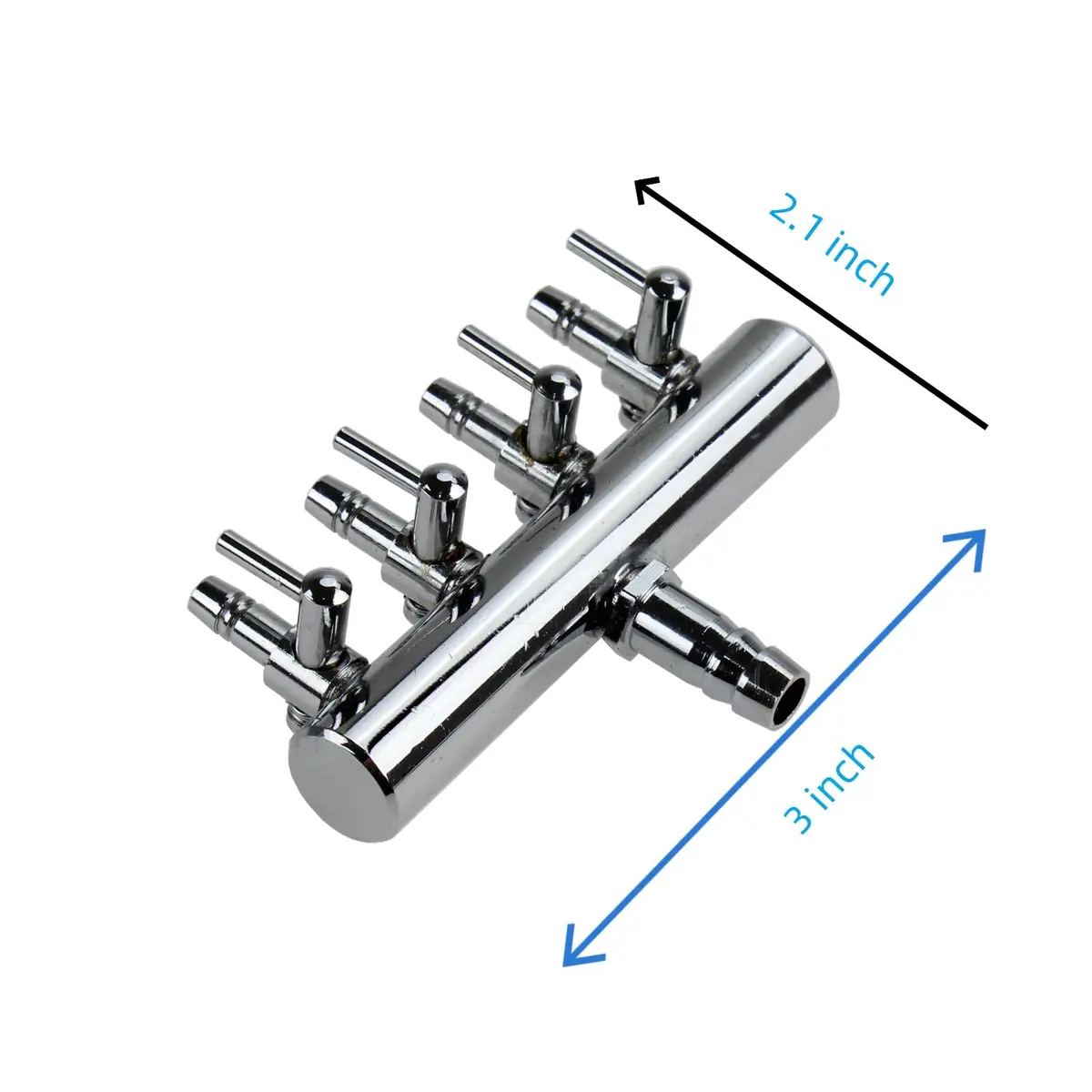 AQUANEAT Aquarium Control Valve, Fish Tank Air Valve, 4-Way Splitter | Adjustable Air Flow for Aquarium Pumps - view 5