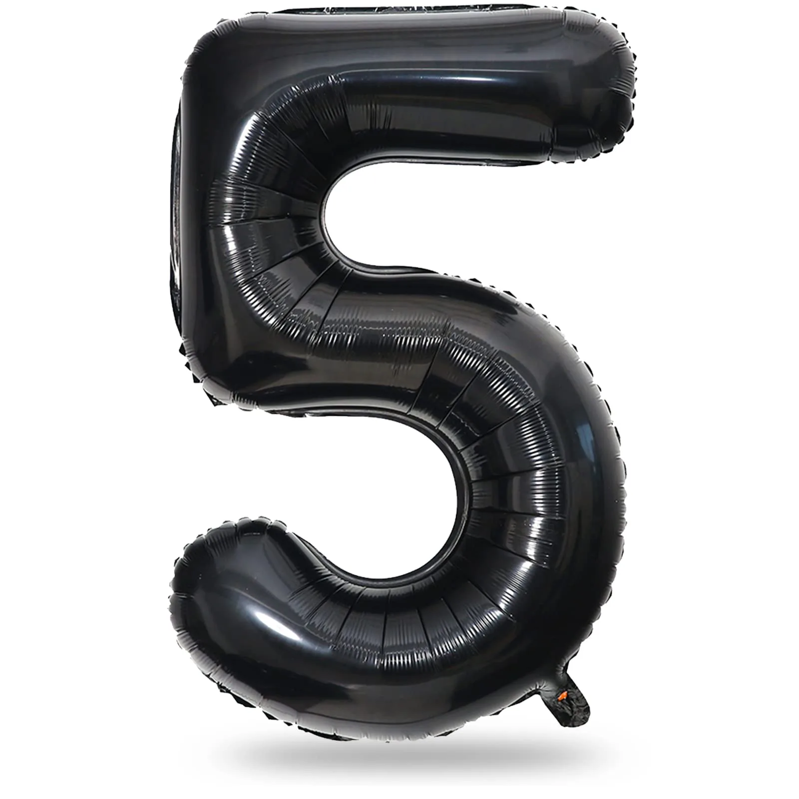 Lingqiang 40 Inch Black Number 5 Foil Balloon | Giant Helium Party Decoration - main product image