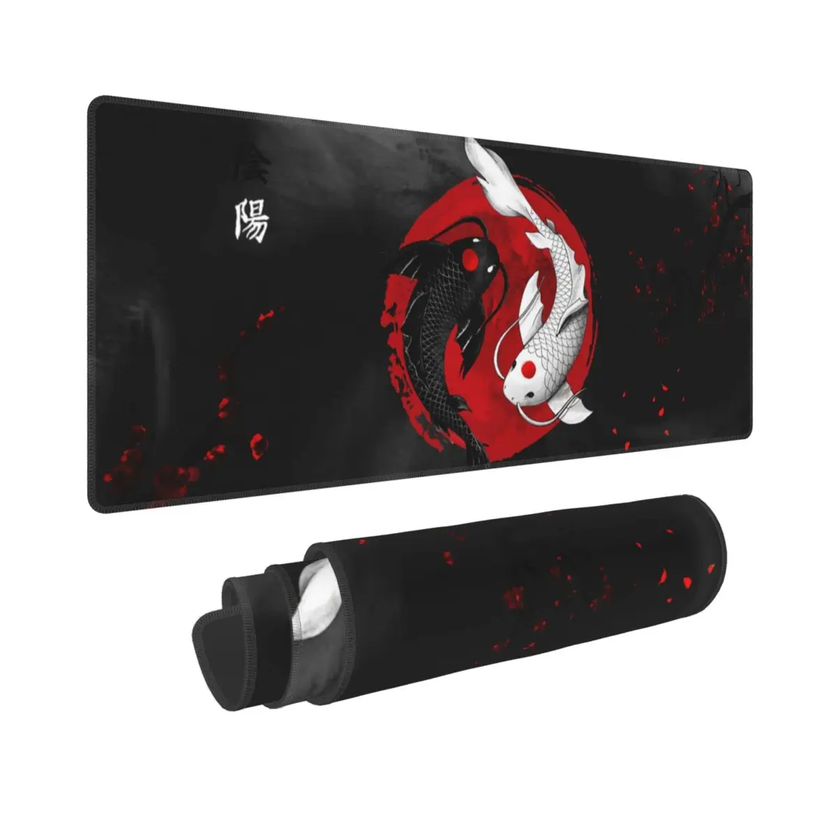 Gianlaima Japanese Koi Mouse Pad XL Extended Desk Mat | Large 80x30cm, Waterproof, Non-Slip Rubber Base - main product image