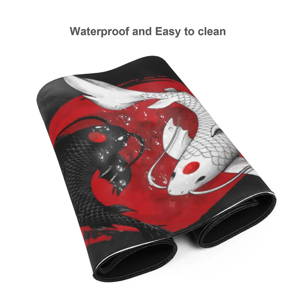 Gianlaima Japanese Koi Mouse Pad XL Extended Desk Mat | Large 80x30cm, Waterproof, Non-Slip Rubber Base - view 7