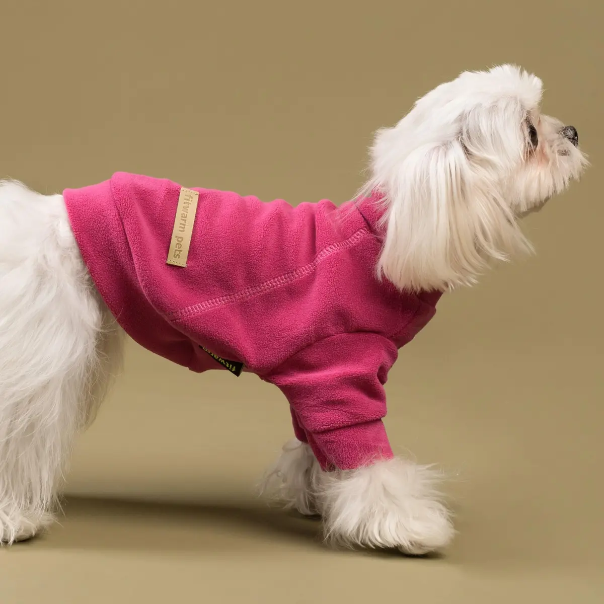 Fitwarm Large Pink 3 Pack Pet Sweater | Classic Fleece Turtleneck for Small Dogs & Cats - view 7