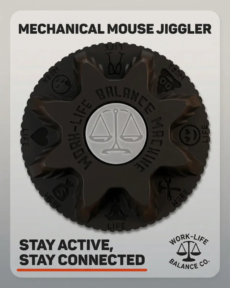 Work-Life Balance Corporation Mechanical Mouse Jiggler, Cordless & Undetectable | Keeps Computer Active - view 2
