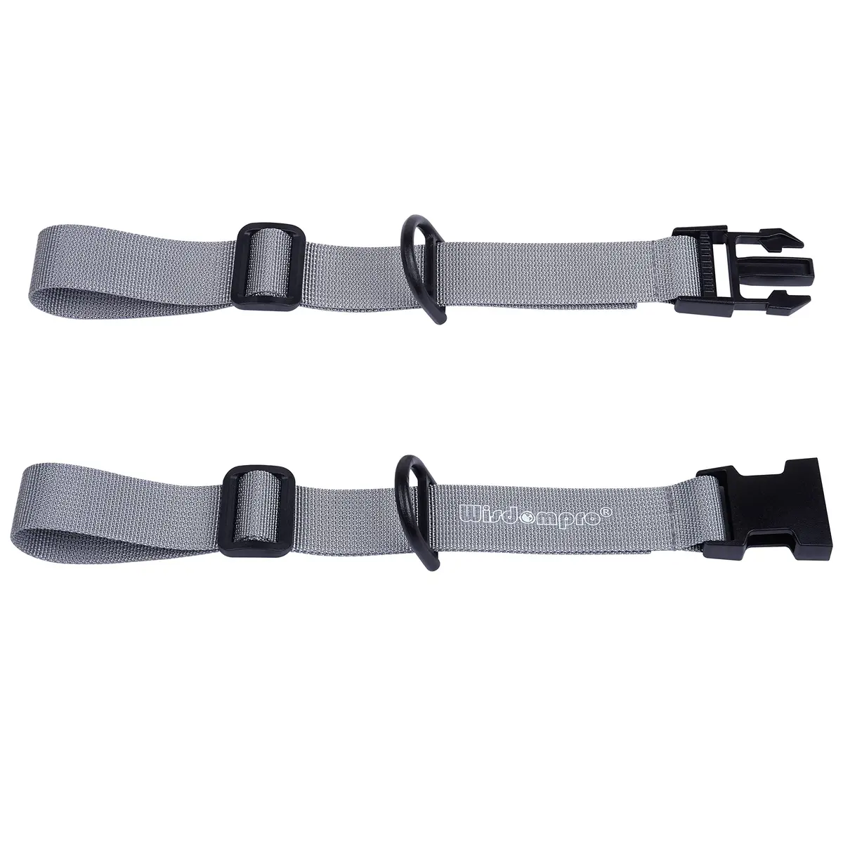 Wisdompro Heavy Duty Backpack Chest Strap, Gray | Adjustable Webbing for Outdoor Activities - main product image
