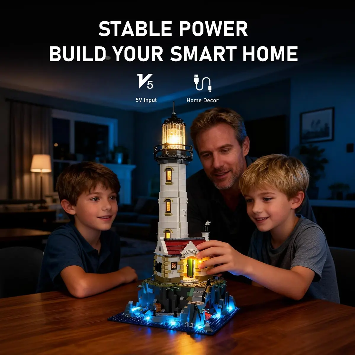 BRIKSMAX Light Kit for LEGO Ideas Motorized Lighthouse 21335 | Educational STEM Toy for Kids 6-12 - view 5