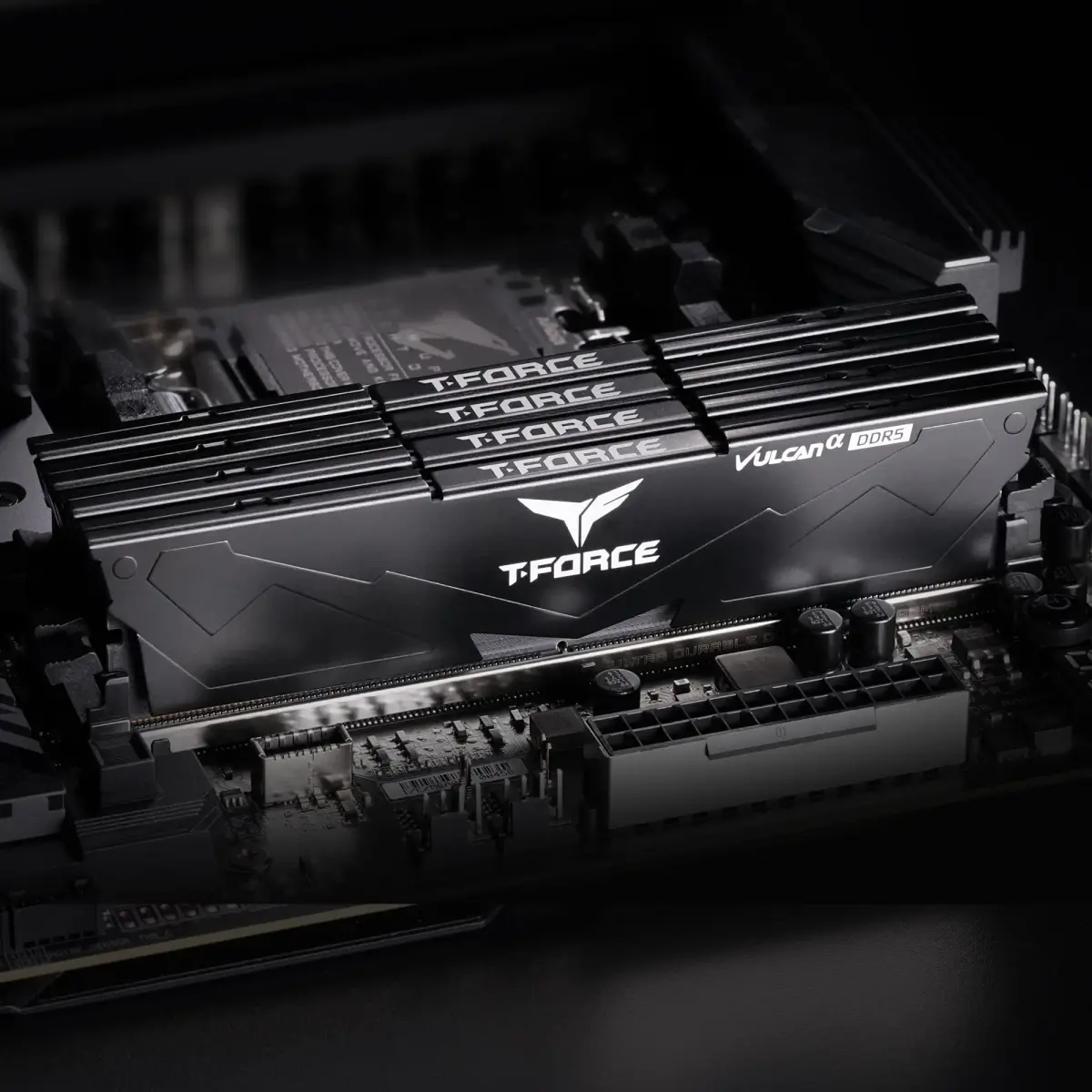 TEAMGROUP T-Force Vulcan Alpha DDR5 RAM 32GB (2x16GB) 5600MHz CL40 Desktop Memory Module | AMD Optimized - view 2