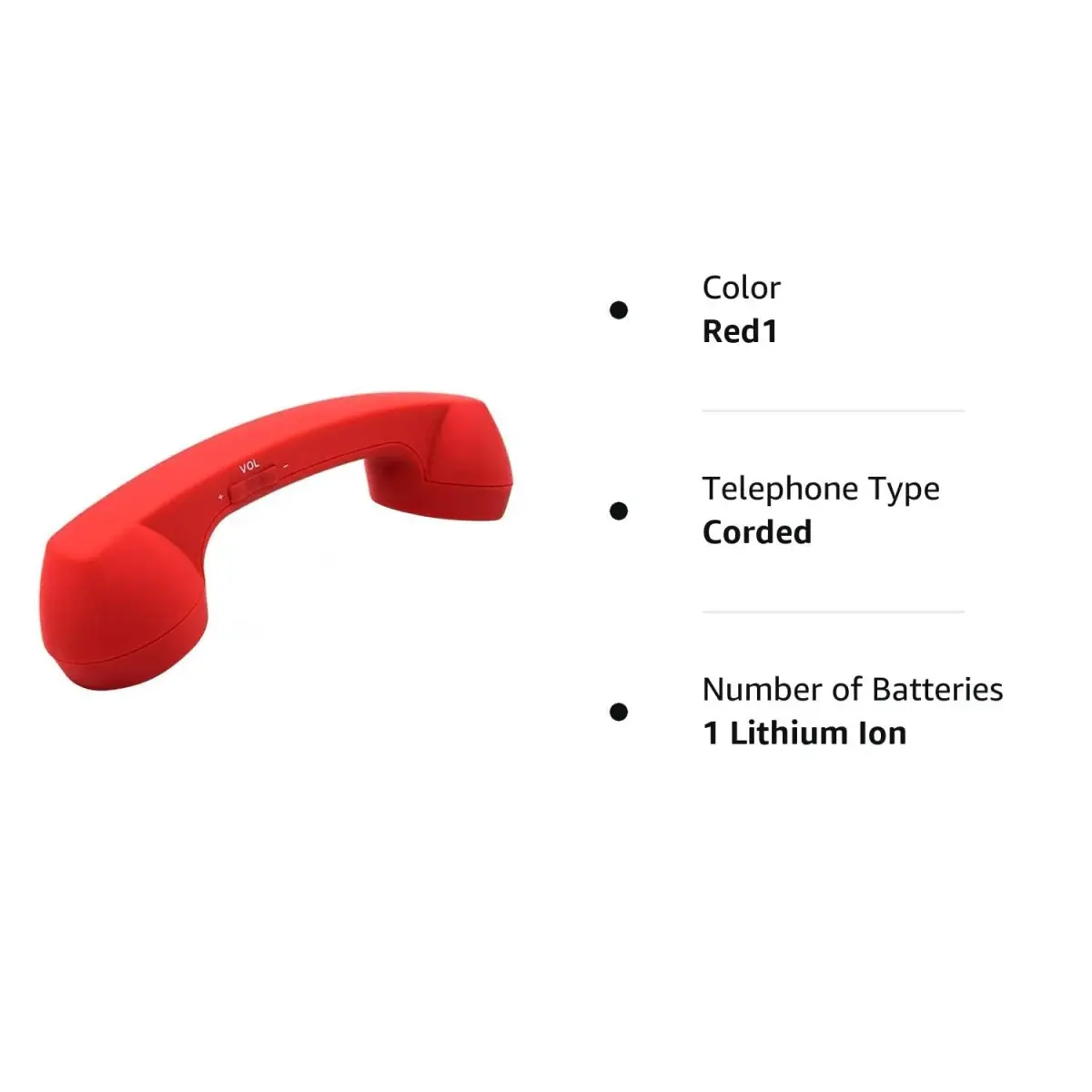 LIONSOUL Retro Bluetooth Handset E88C9D | 12 Hours Talk Time - view 8