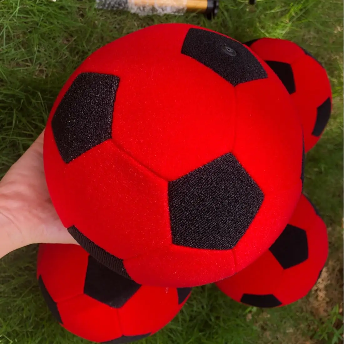 Vinfgoes 4 PCS 8'' Inflatable Sticky Soccer Ball | Outdoor Soccer Dart Board Accessory - view 2
