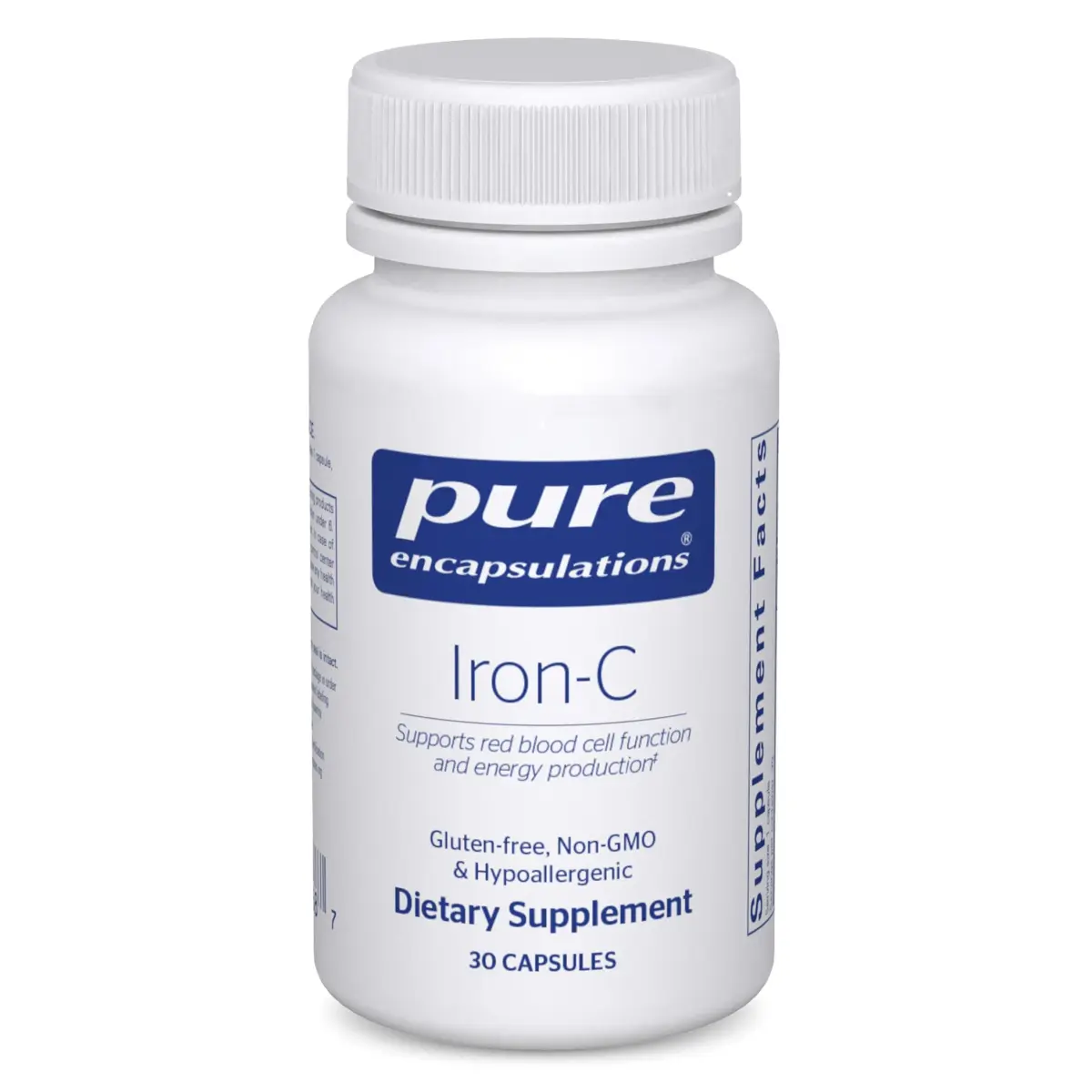 Pure Encapsulations Iron-C Capsules 30 Count (Pack of 1) | Supports Red Blood Cell Production & Muscle Function with Enhanced Iron Absorption - main product image