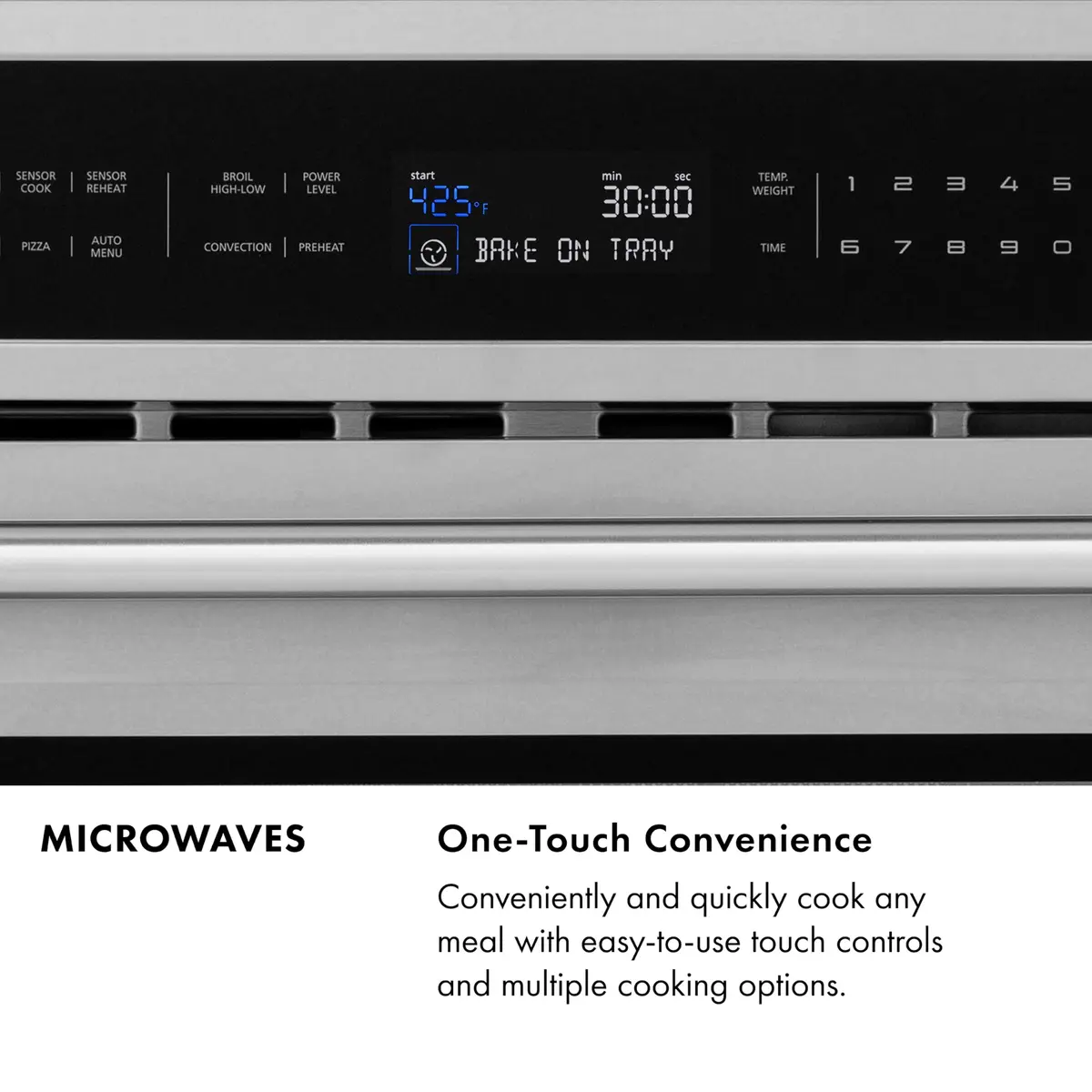 ZLINE Autograph Edition 30" 1.2 cu. ft. Built-In Microwave Drawer in Stainless Steel with Gold Accents | Space-Saving, Elegant Design - view 6