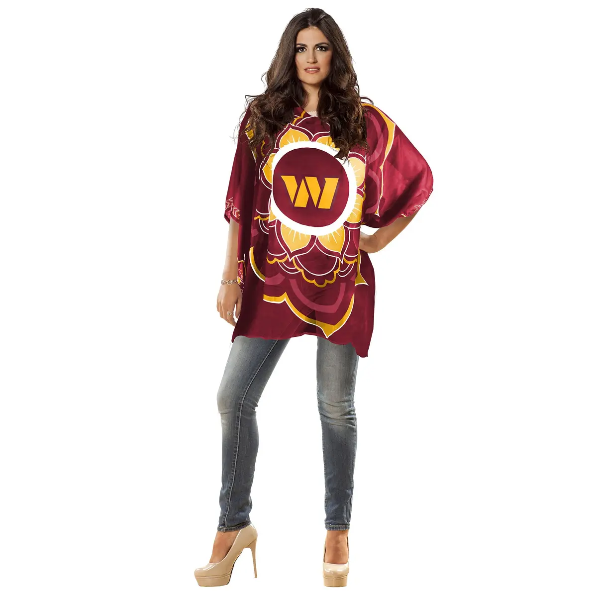 Littlearth NFL Washington Commanders Caftan Flower | Versatile Team Spirit Wear - view 4