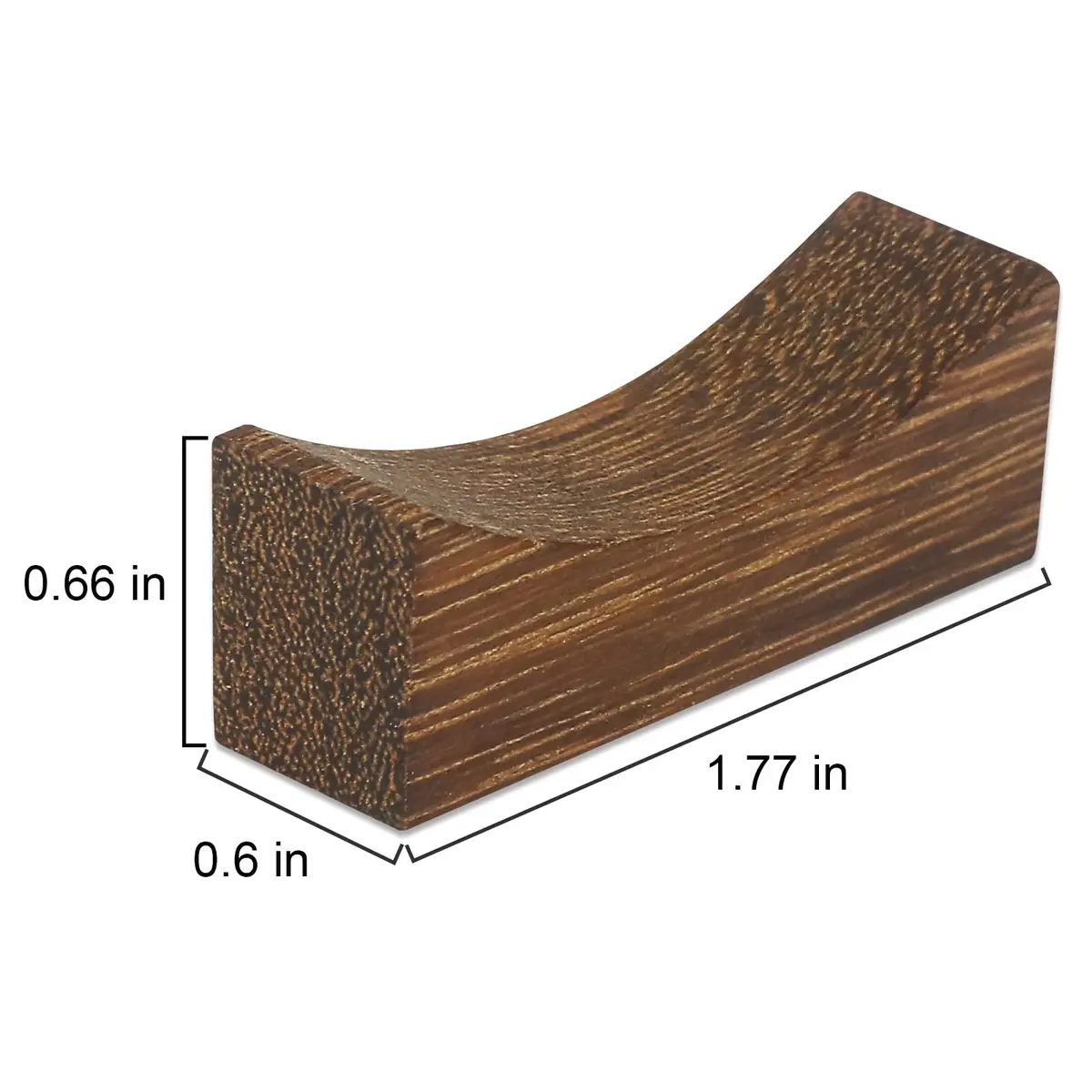 YTLX Natural Wenge Wood Chopstick Rests Set of 10 | Sturdy & Smooth for Kitchen Dining - view 3