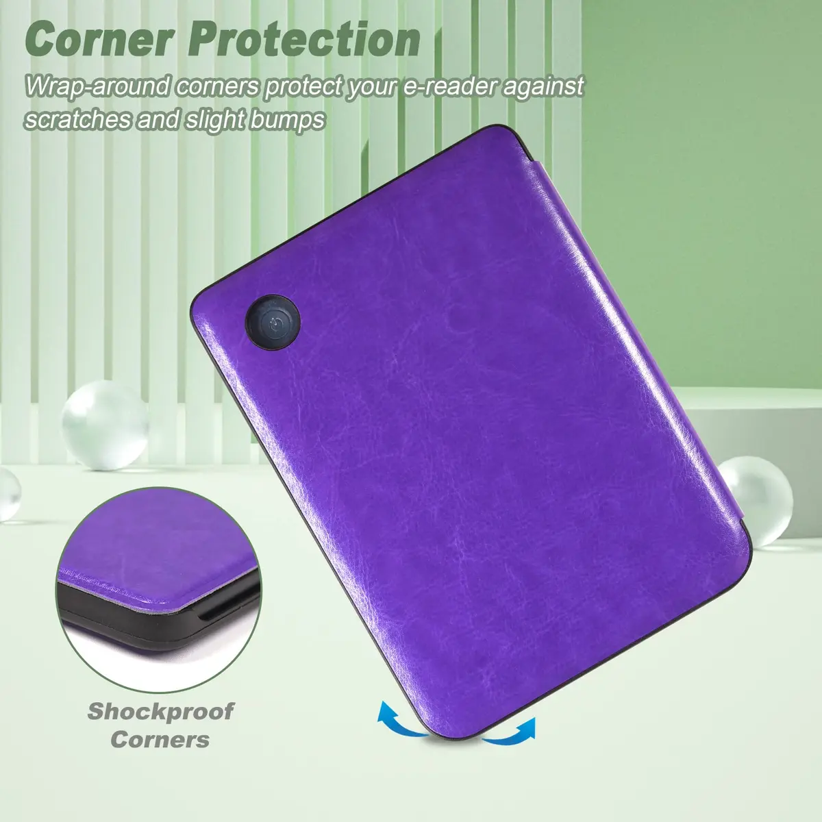 DMLuna Case for Kobo Clara 2E 6" - Ultra Slim Lightweight Folio with Auto Sleep/Wake Function, Purple | Premium PU Leather Protective Cover - view 4