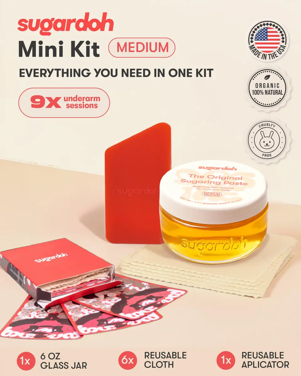 Sugardoh Mini Doh Kit | Medium Sugaring Kit for Fine Hair | 6 Ounce Paste - view 2
