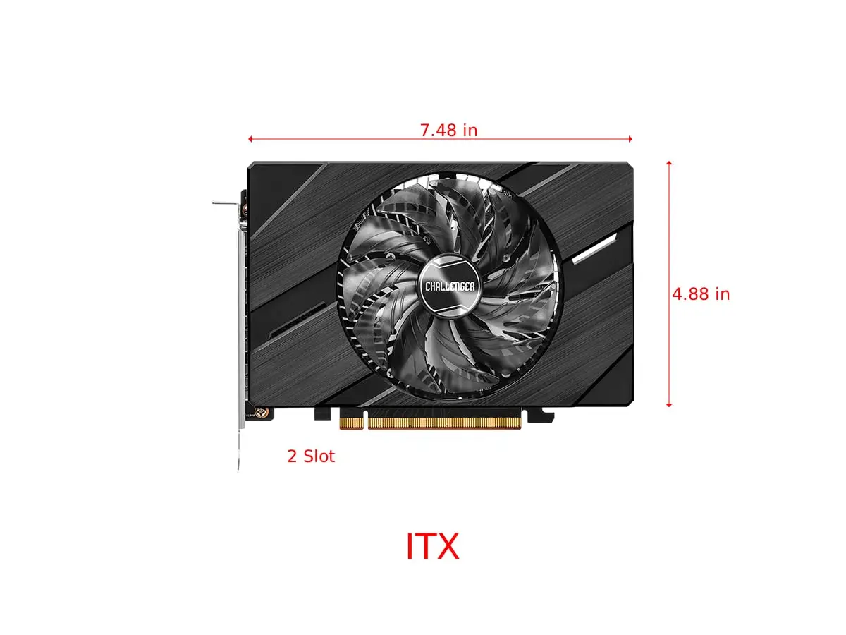 ASRock Intel Arc A380 Challenger ITX 6GB OC | Compact 1080p Gaming & Media - view 2