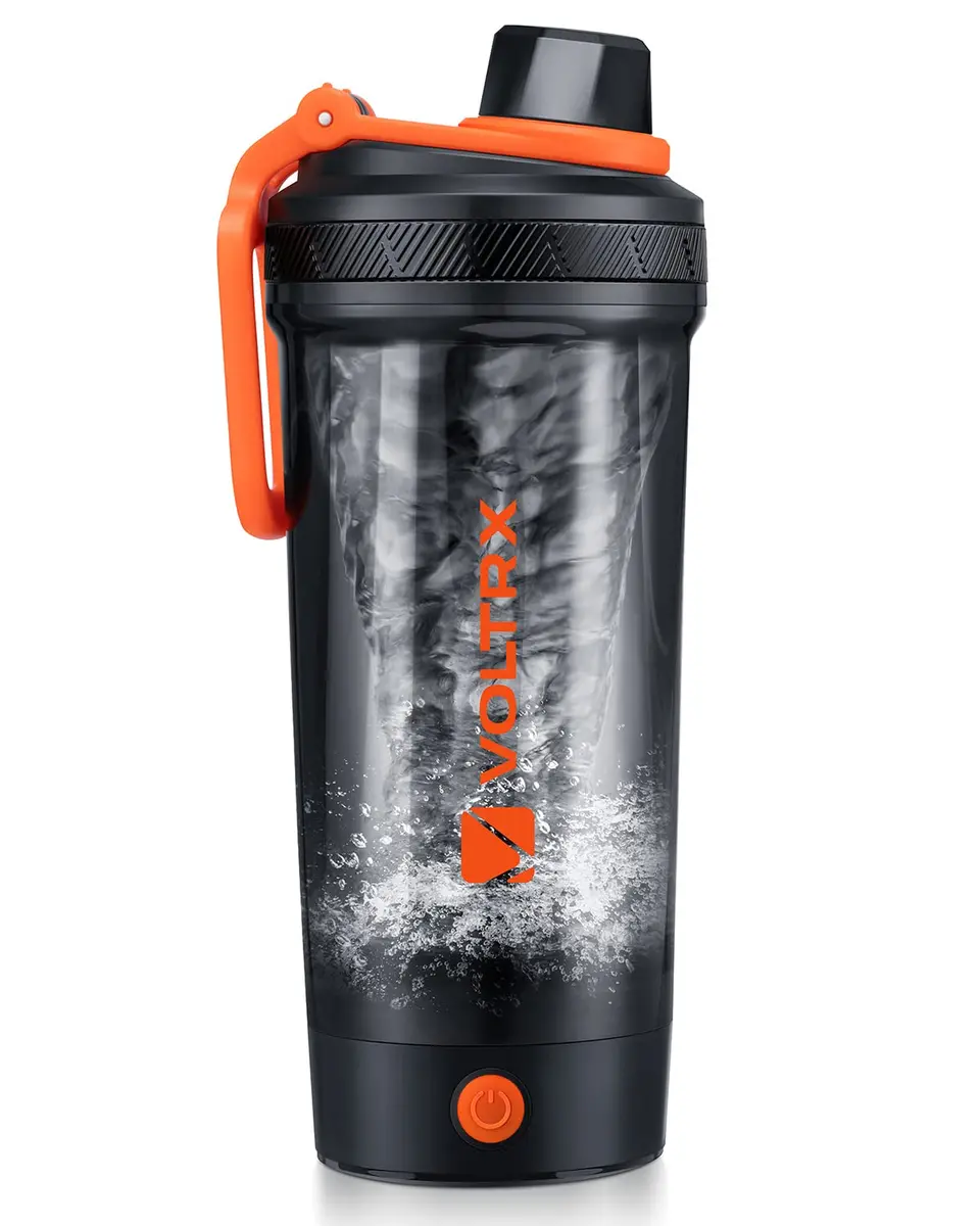 VOLTRX Gallium Electric Protein Shaker Bottle 24oz | USB Rechargeable, BPA-Free Tritan, Waterproof, Silent Motor - main product image