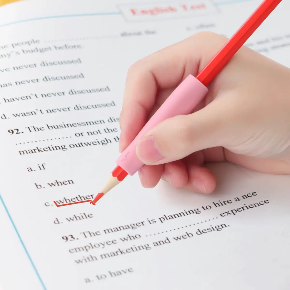 OSteed Pencil Grip, Extender & Cap 3 In 1 | Multi-Functional, Food-Grade Silicone, 6 Pcs - view 5