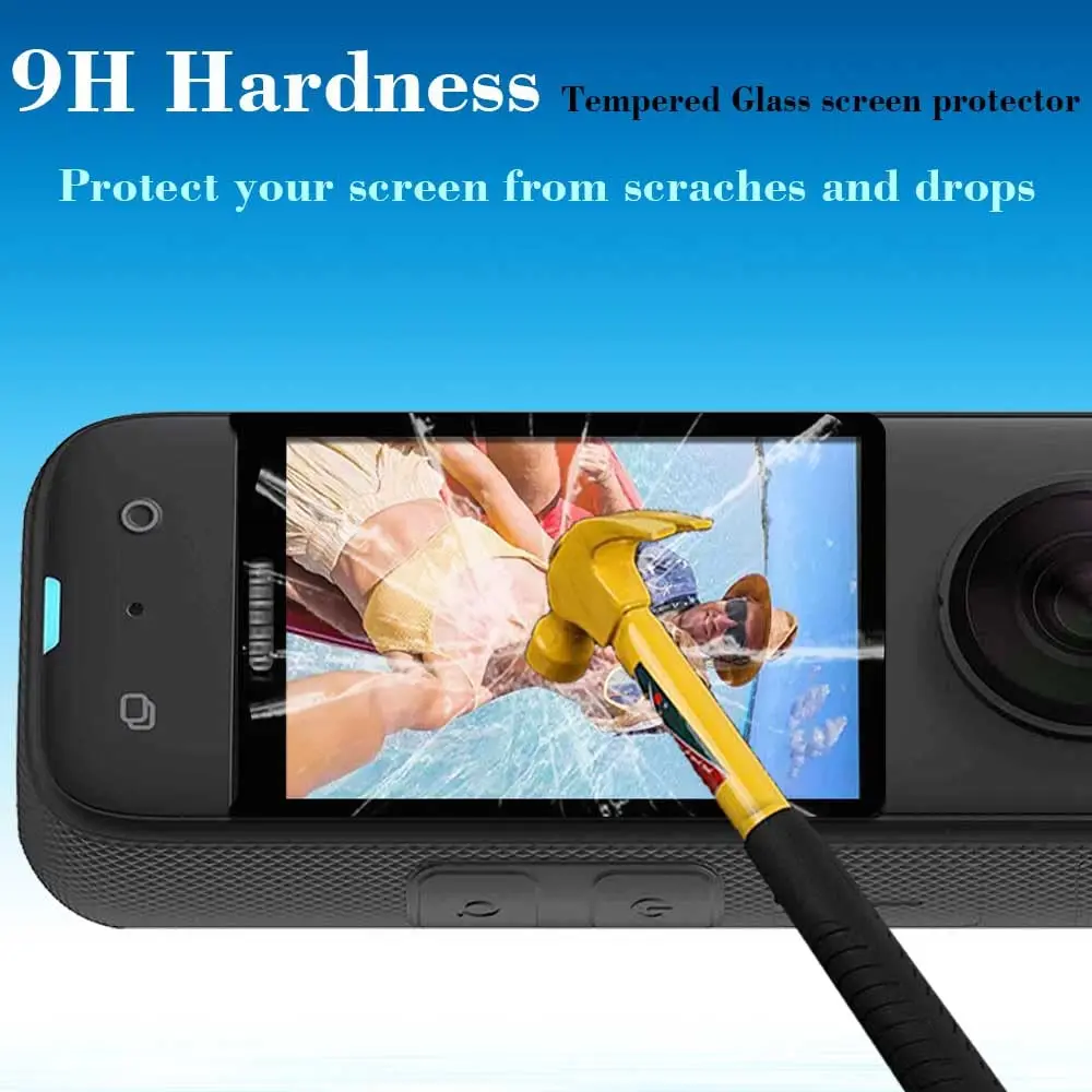 ULBTER Screen Protector for Insta360 X3 360 Camera LCD | 2 Pack, Anti-Scratch, HD Clarity, Bubble-Free - view 3