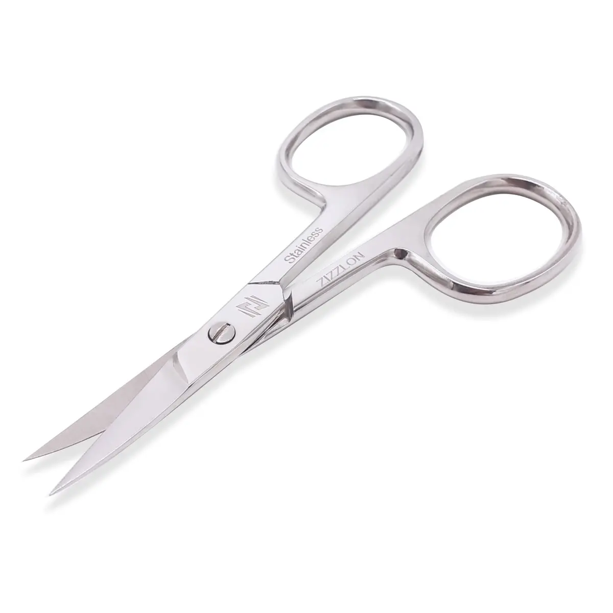 ZIZZLON Curved Micro Serrated Nail Scissors 22mm Blade | Professional Surgical Grade Stainless Steel - view 6
