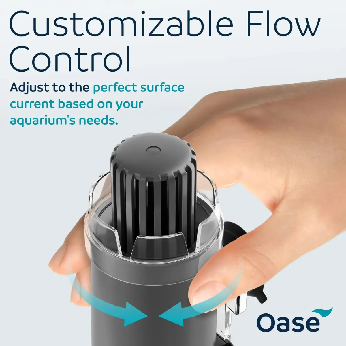 OASE CrystalSkim 600 Surface Skimmer for Freshwater and Marine Aquariums | Compact Internal Filter for Film Oil and Debris Removal - view 3