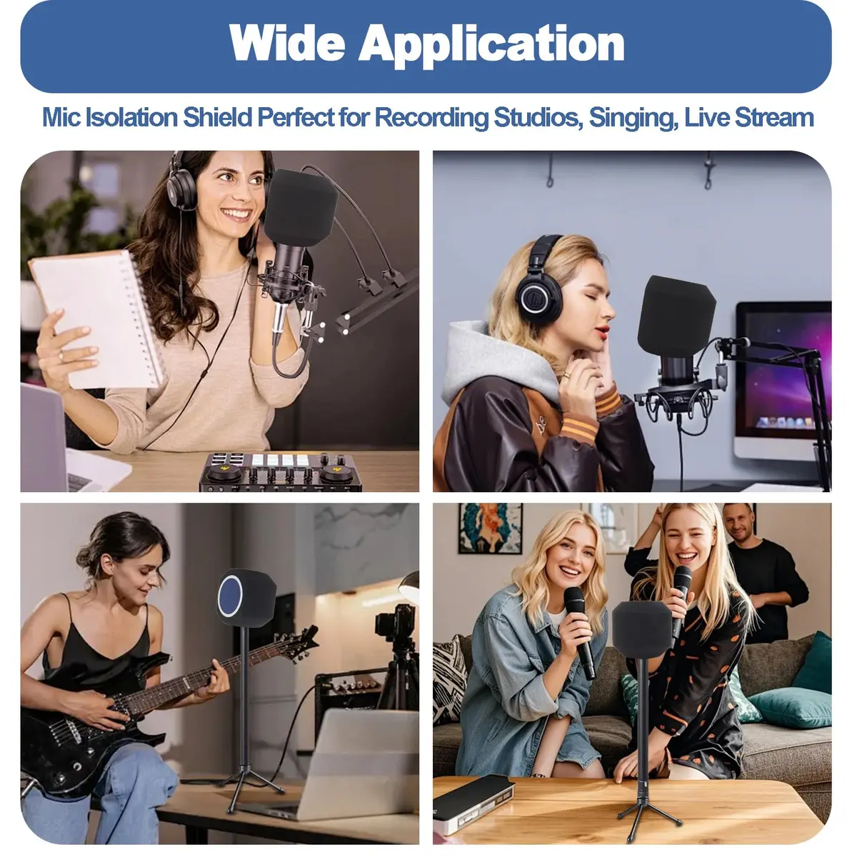 Piwerod Microphone Isolation Ball with Pop Filter for USB & Condenser Mics | Studio-Grade Sound & Noise Reduction - view 6