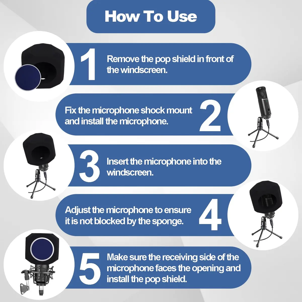 Piwerod Microphone Isolation Ball with Pop Filter for USB & Condenser Mics | Studio-Grade Sound & Noise Reduction - view 4