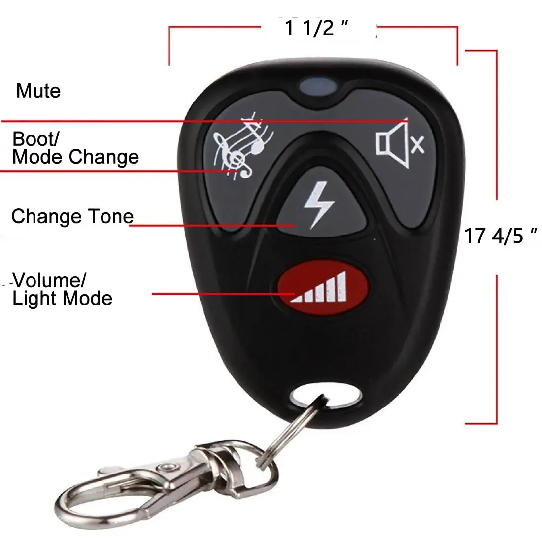 HENDUN Motion Sensor Doorbell Chime with Remote | 1 Receiver, 1 Transmitter, 1 Remote - view 2