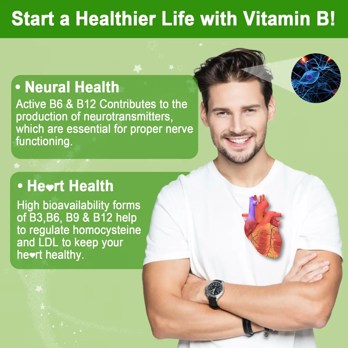 EnvyCure Sugar Free Vitamin B Complex with Methyl B12, MethylFolate, B6, B1, B2, B3, 90 Count (Pack of 2) | Fast Dissolve, Vegan, Energy & Neural Support - view 5