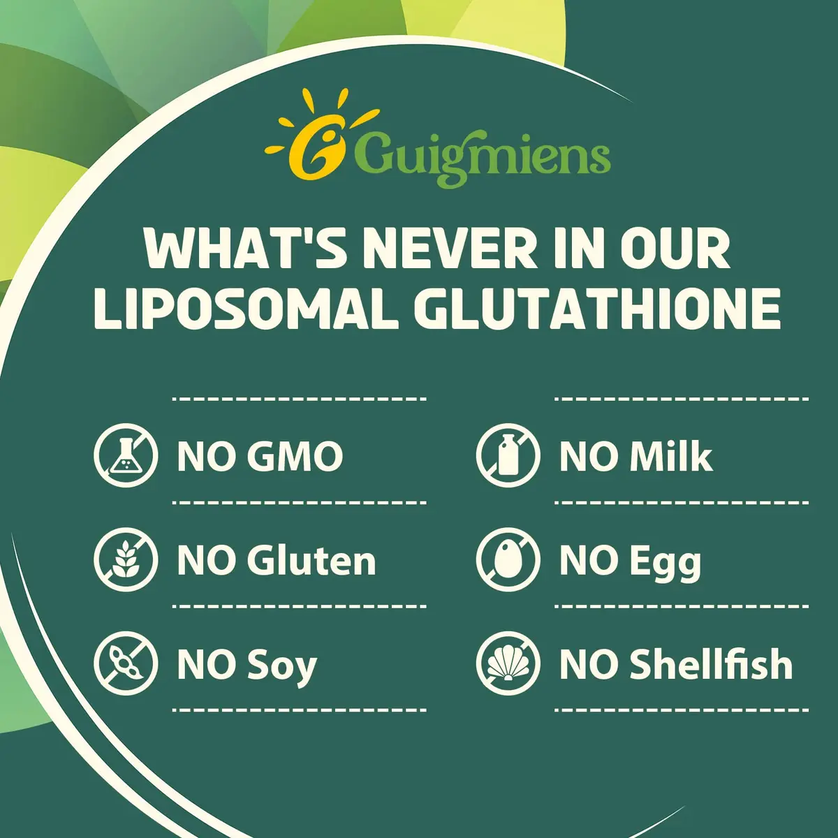 Guigmiens Liposomal Glutathione 2000 MG | Antioxidant Support for Bright Skin (70-120 chars) - view 5