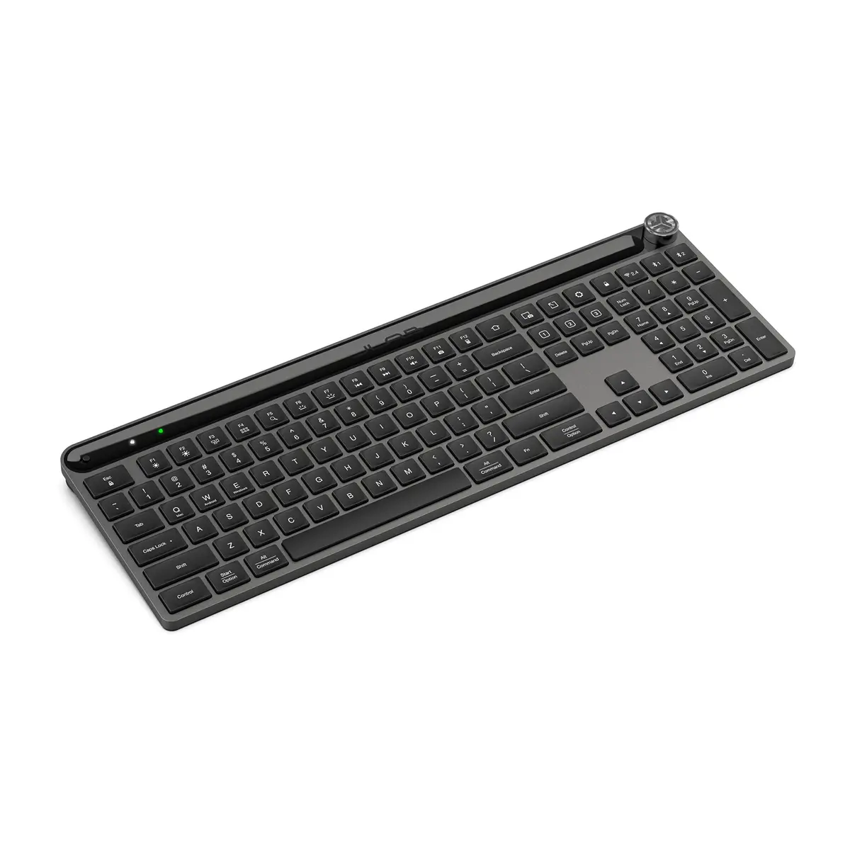 JLab Epic Wireless Keyboard Bluetooth 5.2 Multi-Device Backlit 108 Keys Black | Connect 3 Devices Instantly - main product image