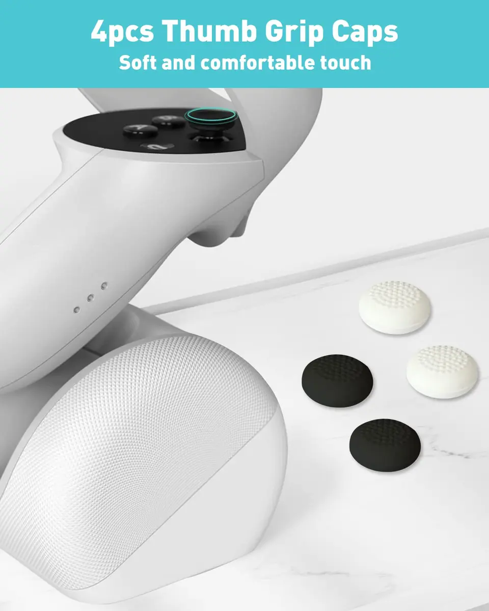 OLCLSS Joystick Replacement Kit for Oculus Quest 2 & Meta Quest 3 Controllers | 3rd Gen Analog Stick Repair Set with T5 Screwdriver & Thumbstick Caps - view 5