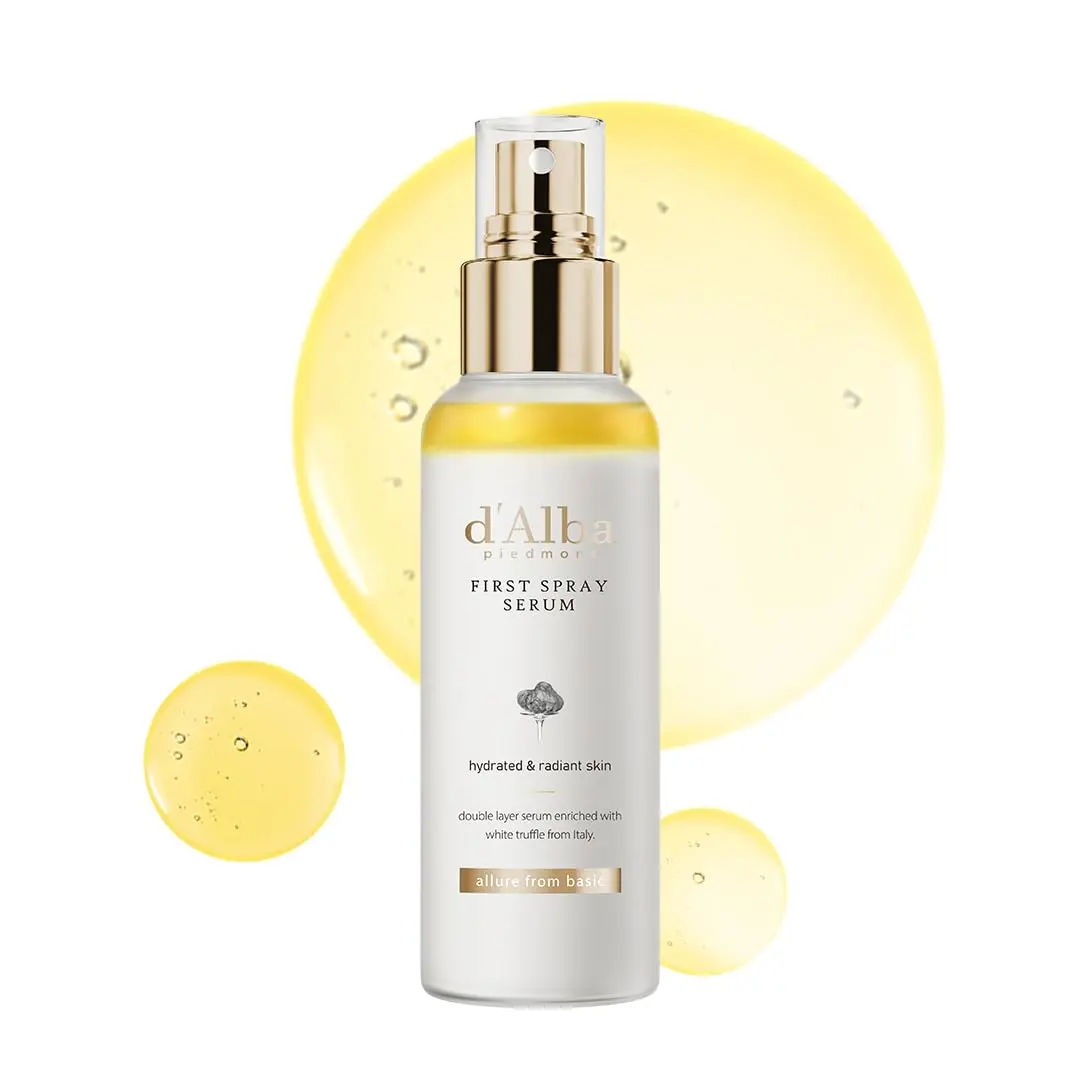 d'alba Piedmont Italian White Truffle First Spray Serum 100ml (3.38 Fl Oz) | Vegan Glow Mist for All Skin Types - main product image