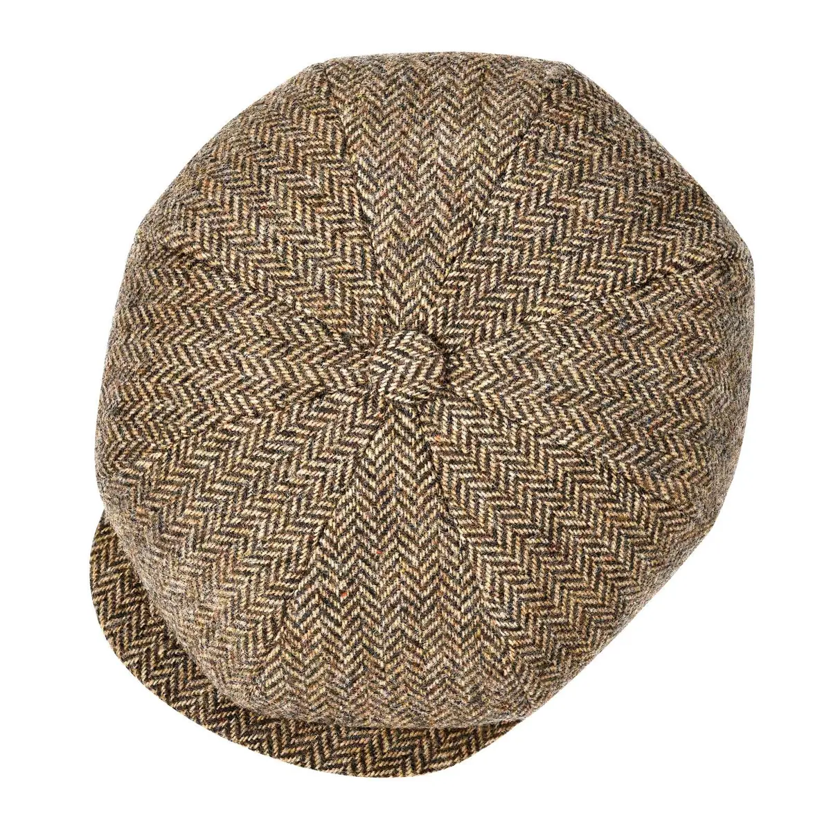 BOTVELA Wool Blend Newsboy Flat Cap 7 7/8 | Classic 8 Panel Tweed Hat for Men - view 5