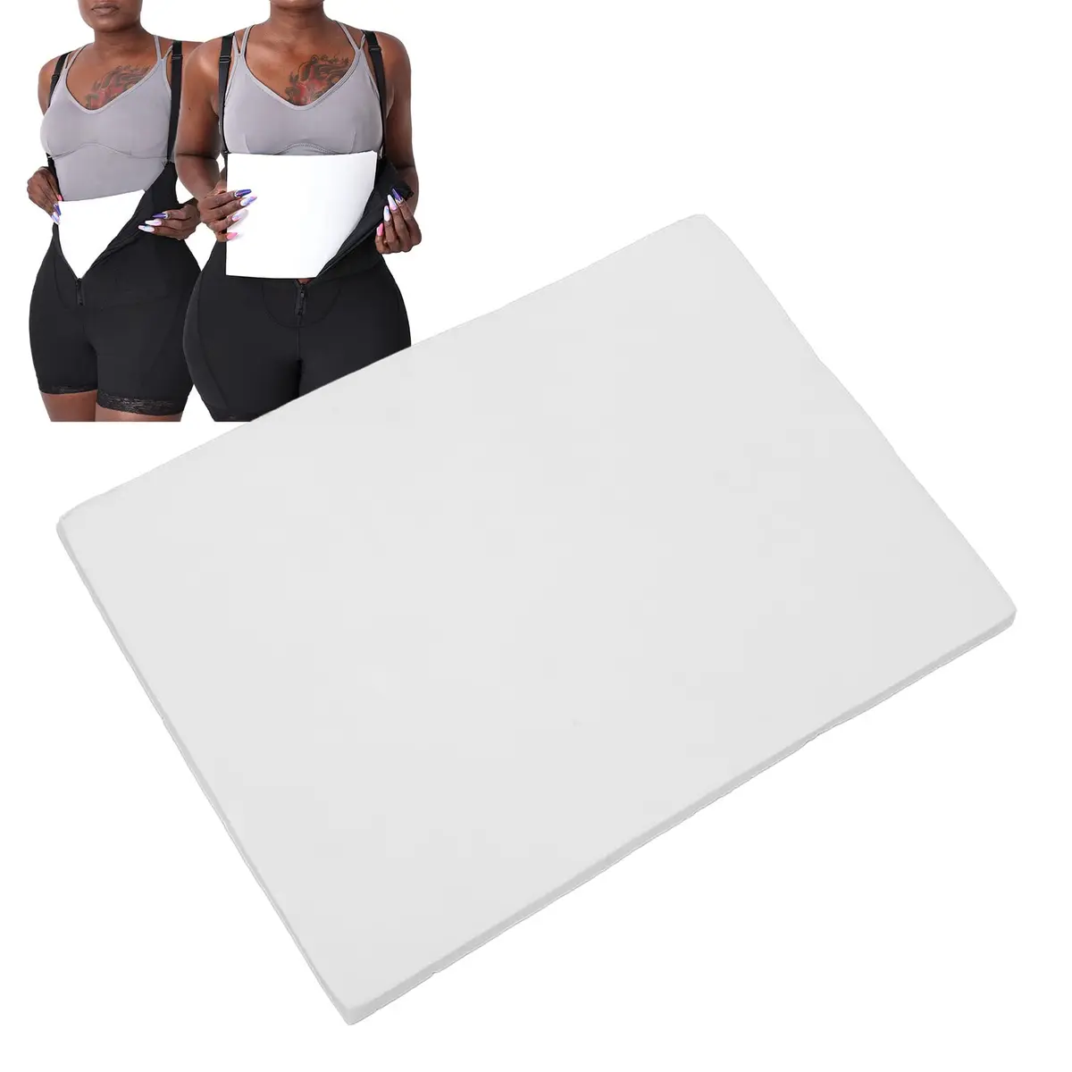 YUYTE Foam Pads for Post Ab Board 11"x 7.9" | Full Compression for Liposuction Recovery - main product image