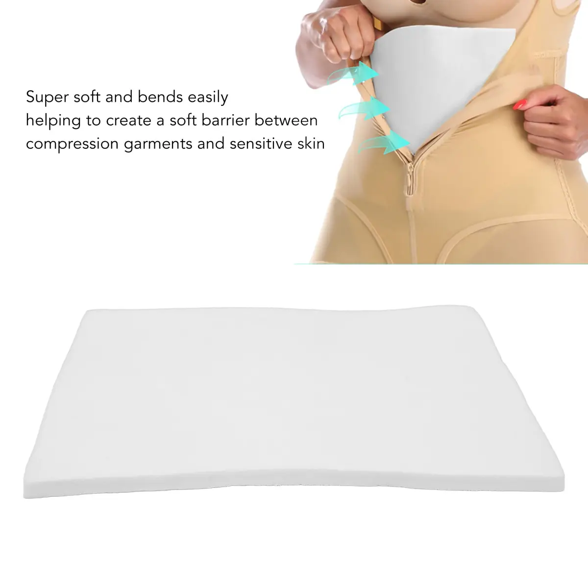 YUYTE Foam Pads for Post Ab Board 11"x 7.9" | Full Compression for Liposuction Recovery - view 8