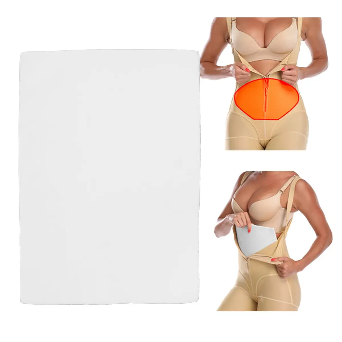 YUYTE Foam Pads for Post Ab Board 11"x 7.9" | Full Compression for Liposuction Recovery - view 9