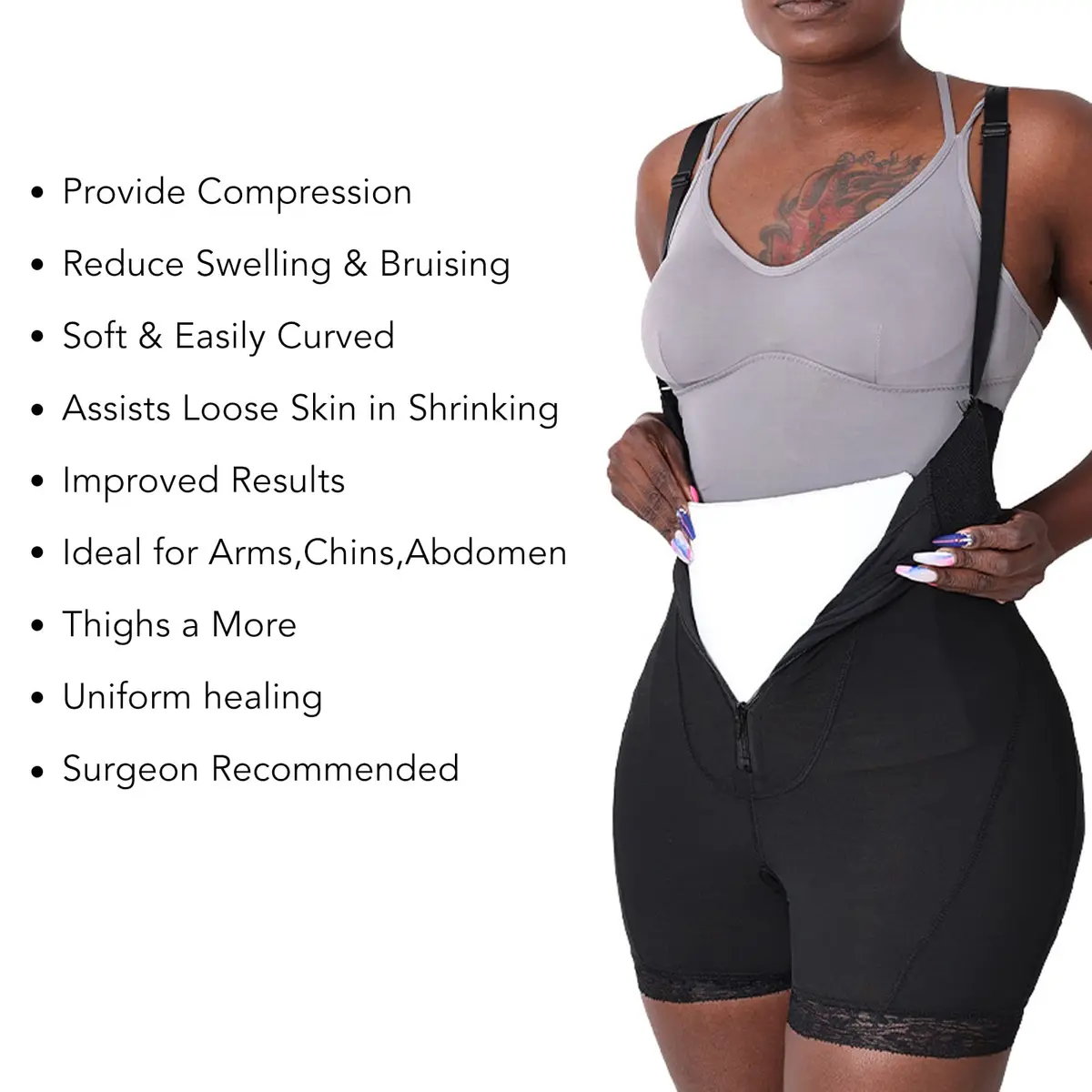 YUYTE Foam Pads for Post Ab Board 11"x 7.9" | Full Compression for Liposuction Recovery - view 2