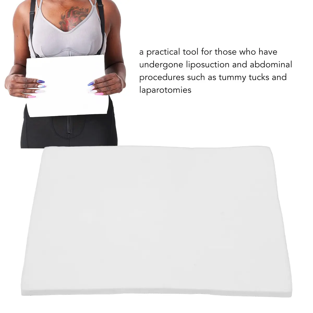 YUYTE Foam Pads for Post Ab Board 11"x 7.9" | Full Compression for Liposuction Recovery - view 3