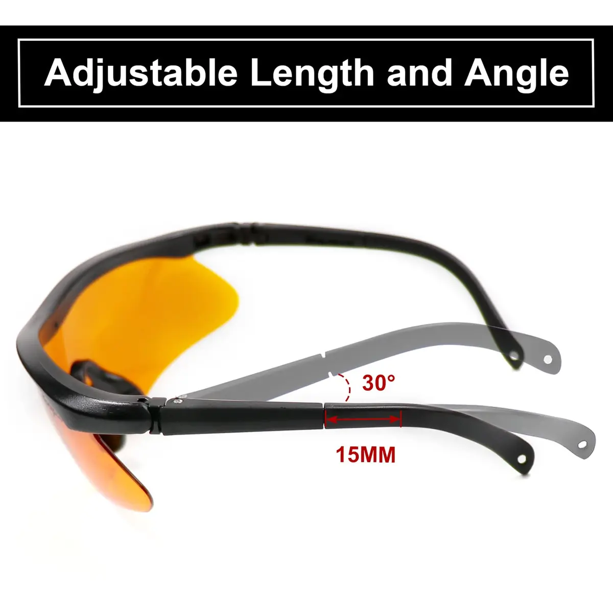 HUNTPAL Safety Glasses with 4 Interchangeable Lenses | ANSI Z87+ UV400 Protection - view 3